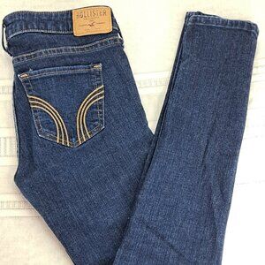 VINTAGE JEAN ~ HOLLISTER ~ BLUE SLIM FIT ~ TAPERED ANKLE ~ SZ 3S 26x29 ~ COMFY!